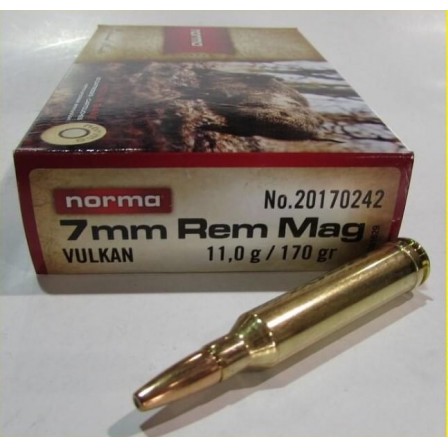 NORMA 7mm Rem Mag Vulkan 170Grs