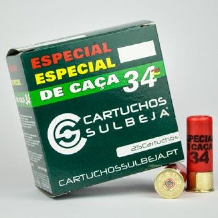 Cart. Sulbeja Cal.12 Especial Caça 34Gr. Ch.10 Cx.25