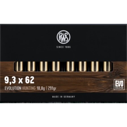 RWS 9,3x62 Evolution 291Grs