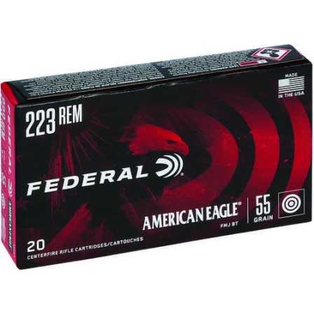 FEDERAL AE 223 Rem 55Grs FMJ BT AE223