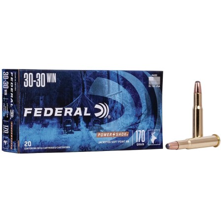 FEDERAL Power Schok 30-30 Win 170Grs SP RN 3030B