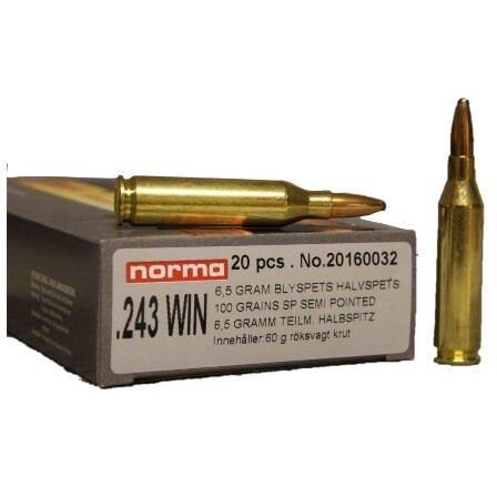 NORMA 243 Win SP 100Grs