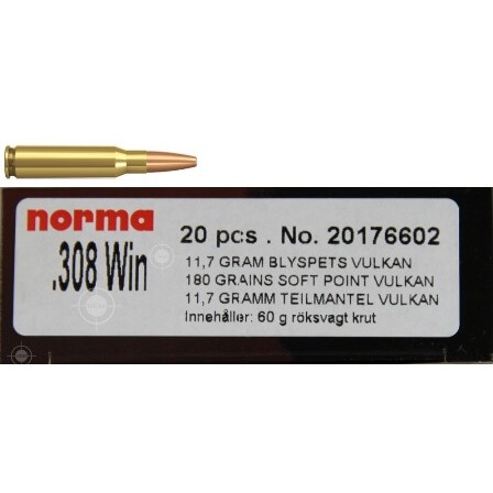 NORMA 308 Win Vulkan 180Grs