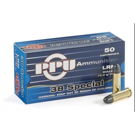 PPU 38 Special 158Grs FMJ (Cx.50)