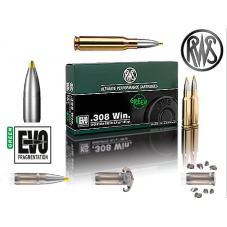 RWS 308 Win Evo Green 136Grs
