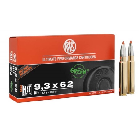 RWS 9,3x62 HIT 250Grs