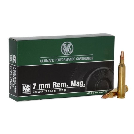 RWS 7mm Rem Mag KS 162Grs
