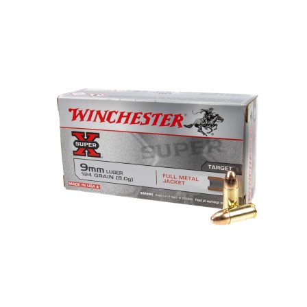 Winchester 9mm FMJ 124Grs (Cx.50)